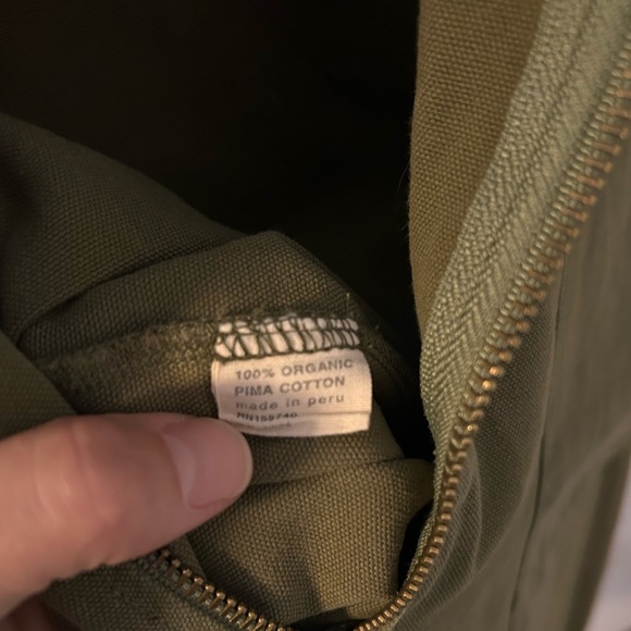 Noble Ultility Jumpsuit Olive Green Organic Pima Cotton Size S - Picture 4 of 5